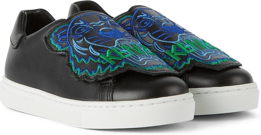 Kenzo Kids Black & Green Tiger Sneakers - Picture 2