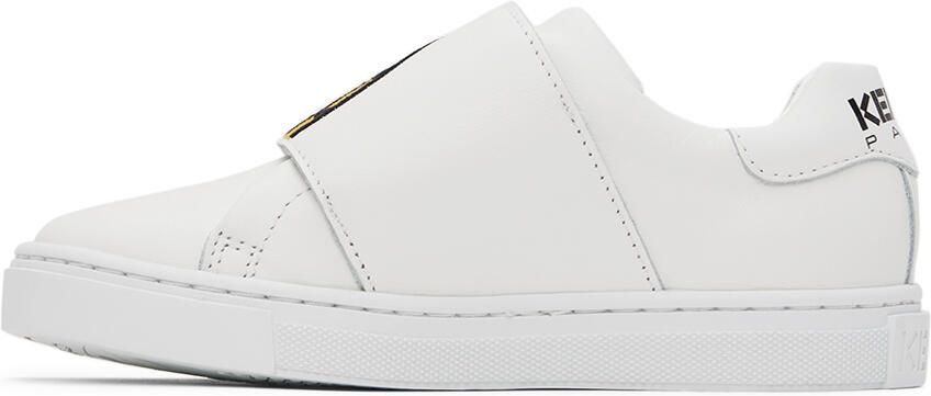 Kenzo Kids White Velcro Sneakers - Picture 4