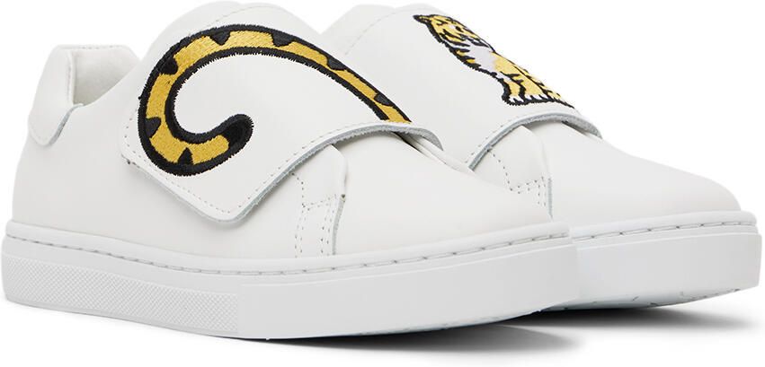 Kenzo Kids White Velcro Sneakers - Picture 2