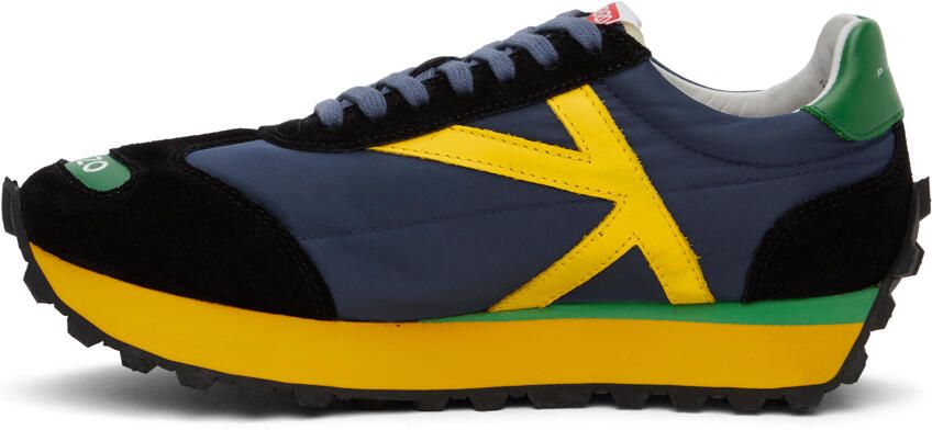 Kenzo Navy Paris Smile Sneakers - Picture 3