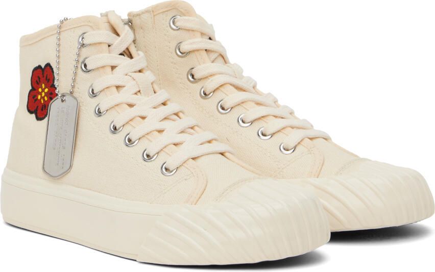 Kenzo Off-White Paris school High-Top Sneakers - Picture 2