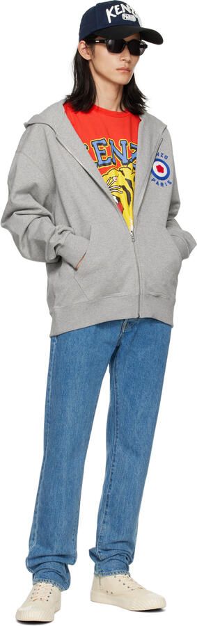 Kenzo Off-White Paris school High-Top Sneakers - Picture 5