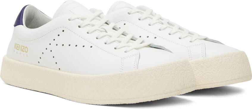 Kenzo White & Navy Swing Sneakers - Picture 2