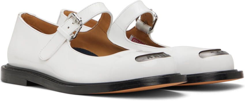 Kenzo White Paris Mary Jane Loafers - Picture 2
