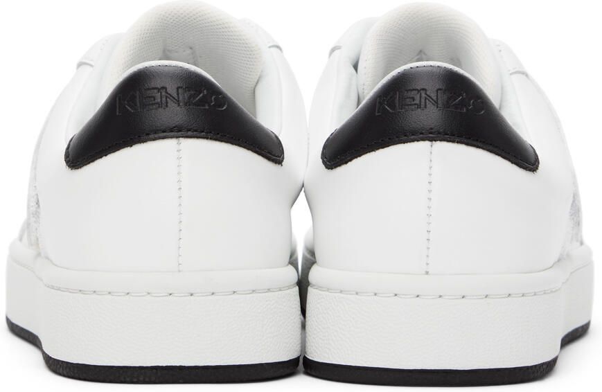 Kenzo White Velcro Kourt Scratch Sneakers - Picture 2