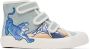 Kenzo Kids Blue Velcro Sneakers - Thumbnail 1
