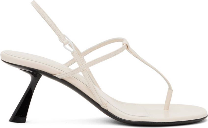 KHAITE Off-White 'The Linden' Heeled Sandals