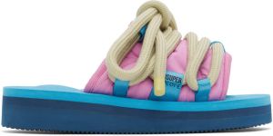 KidSuper Blue & Pink Suicoke Edition Lace Sandals