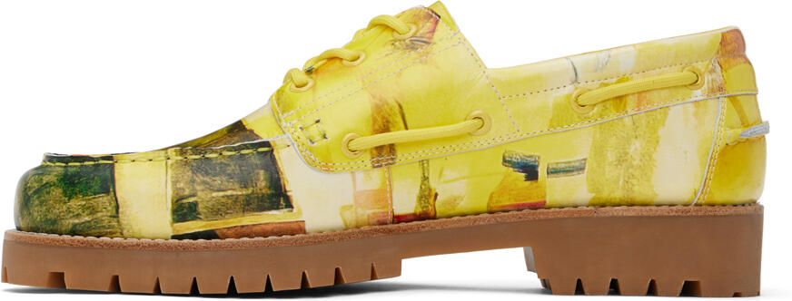 KidSuper Yellow Painted Lug Loafers - Picture 3