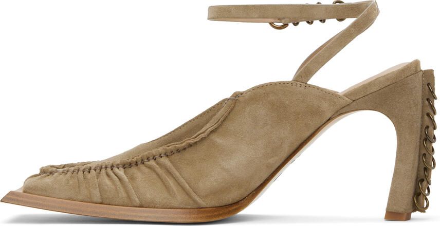 KNWLS Beige Hellz Mules - Picture 3
