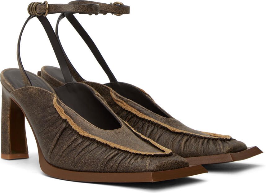 KNWLS Brown Hellz Mules - Picture 2