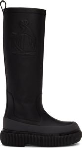 Lanvin Black Arpège Rain Boots