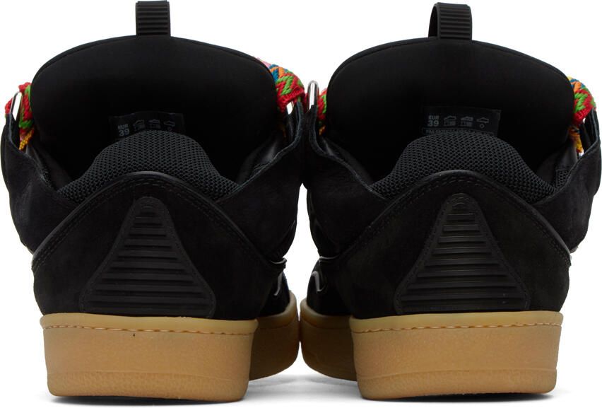 Lanvin Black Curb Sneakers - Picture 2