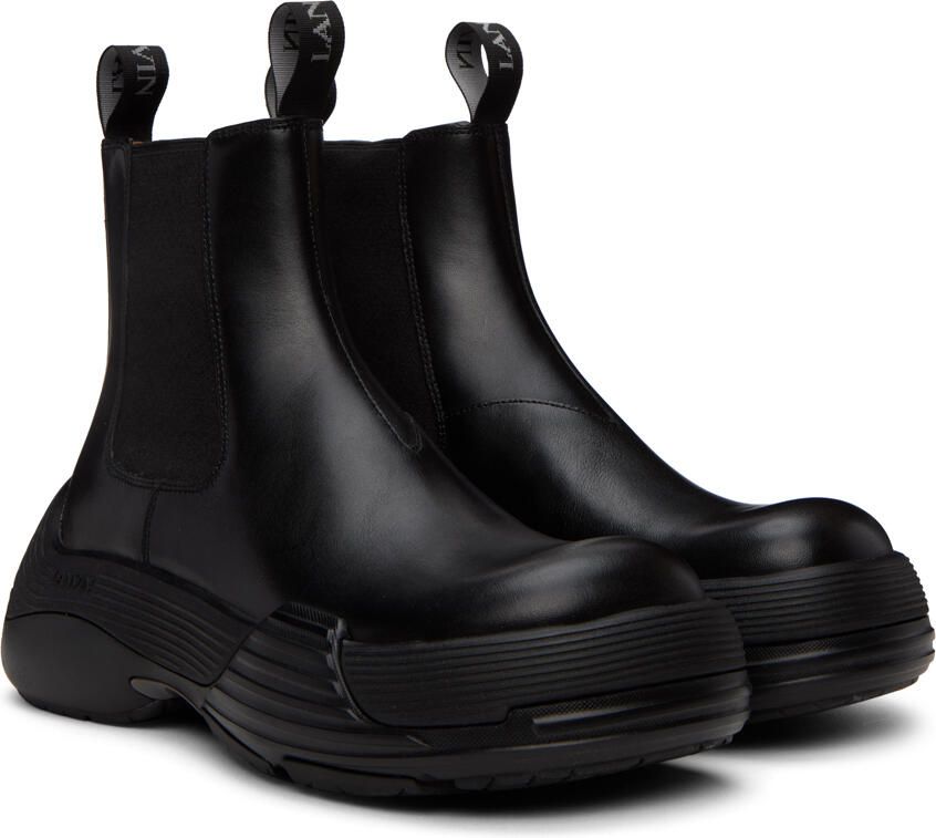 Lanvin Black Flash-X Bold Chelsea Boots - Picture 2