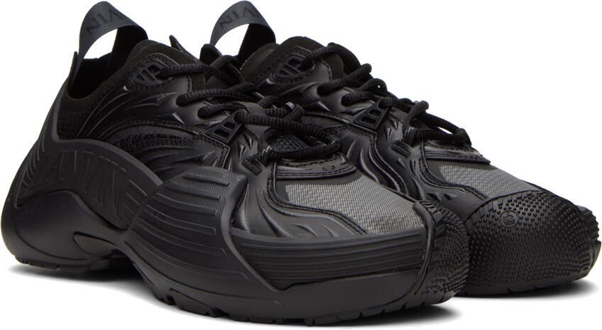 Lanvin Black Flash-X Sneakers - Picture 2