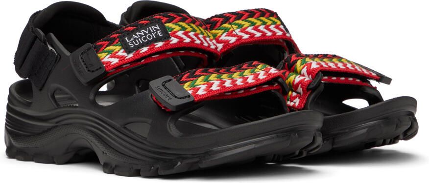 Lanvin Black Suicoke Edition Curb Laces Sandals - Picture 2