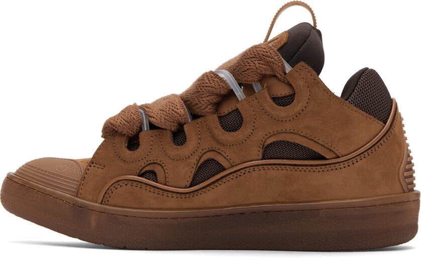 Lanvin Brown Curb Sneakers - Picture 2