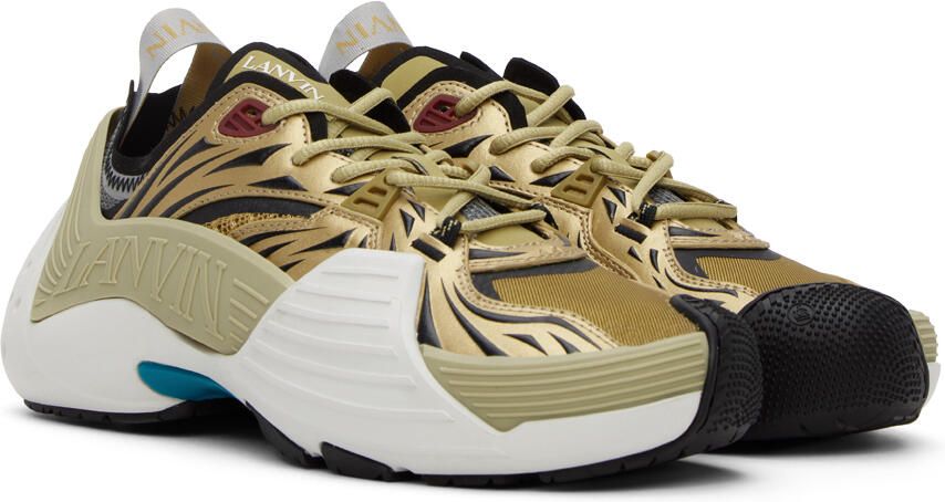 Lanvin Gold Flash-X Sneakers - Picture 3