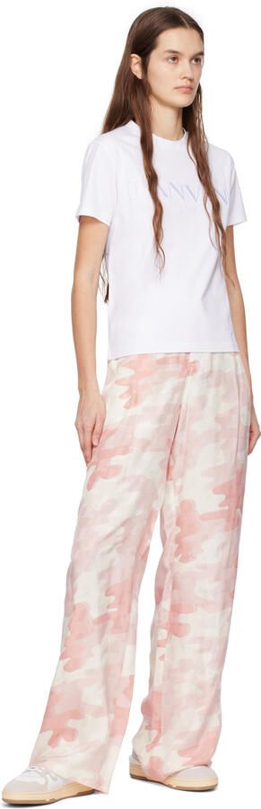 Lanvin Gray & White Clay Sneakers - Picture 4