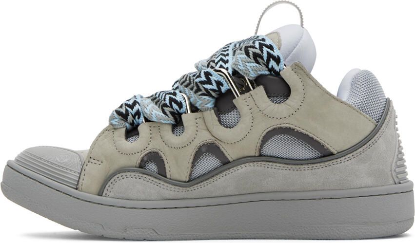 Lanvin Gray Curb Sneakers - Picture 2