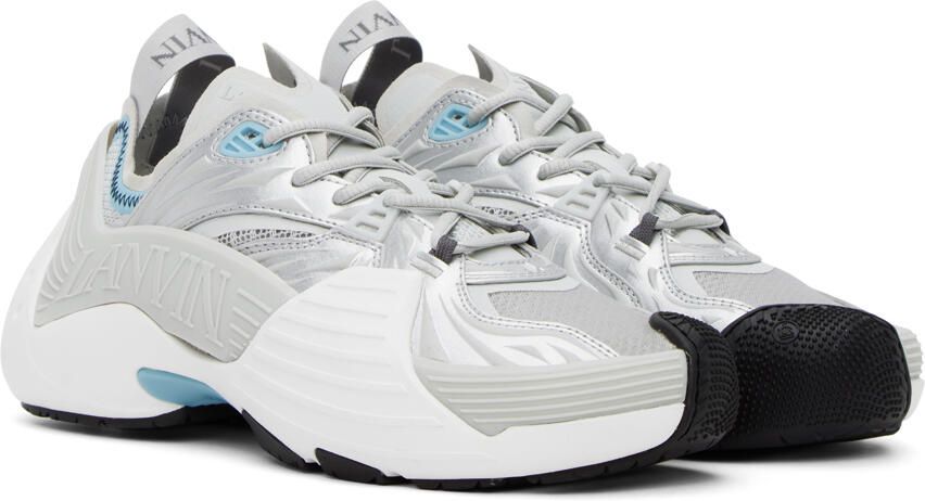 Lanvin Gray Flash-X Sneakers - Picture 2