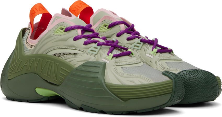 Lanvin Green Flash-X Sneakers - Picture 2