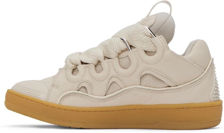 Lanvin Off-White Curb Sneakers - Picture 3
