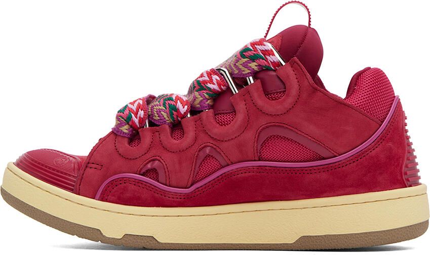 Lanvin Pink Curb Sneakers - Picture 3