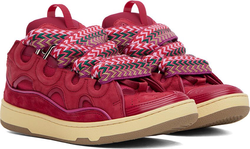 Lanvin Pink Curb Sneakers - Picture 2
