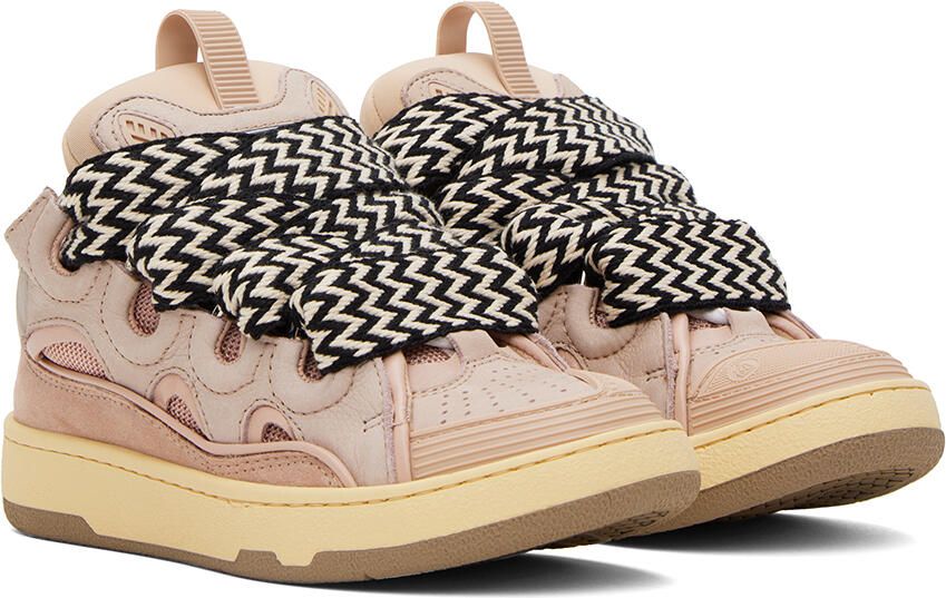 Lanvin Pink Curb Sneakers - Picture 2