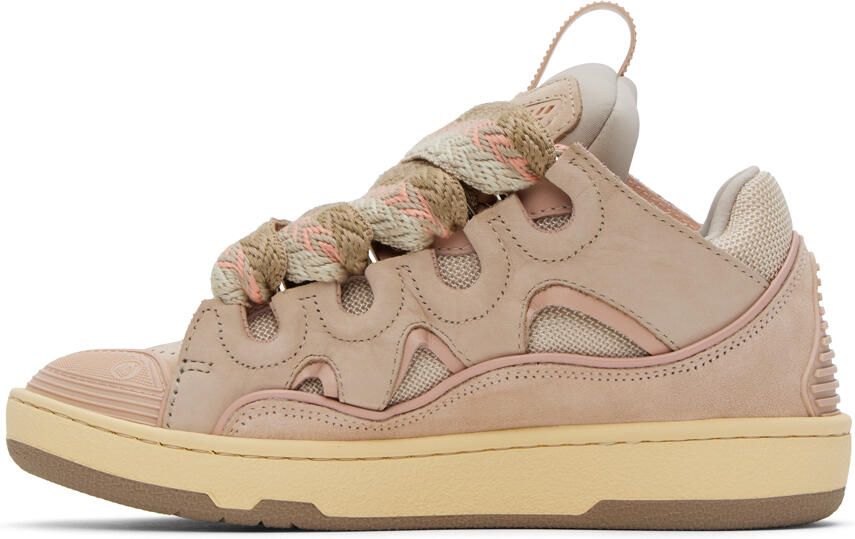 Lanvin Pink Curb Sneakers - Picture 2