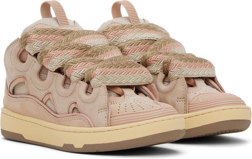 Lanvin Pink Curb Sneakers - Picture 3