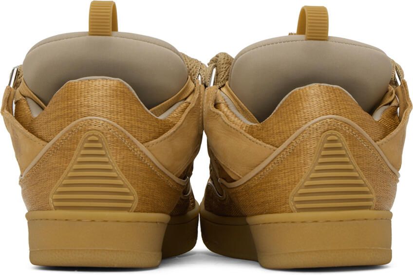 Lanvin Tan Curb Sneakers - Picture 2