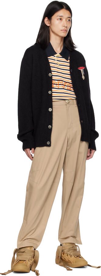 Lanvin Tan Curb Sneakers - Picture 4