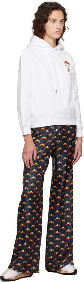 Lanvin White & Beige Bumpr Sneakers - Picture 4