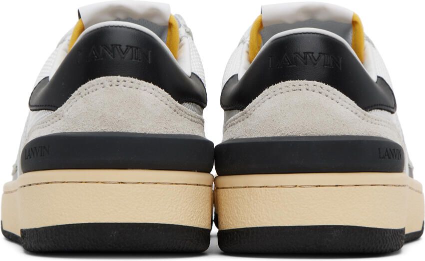 Lanvin White & Black Clay Sneakers