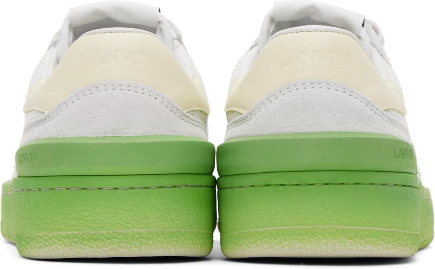 Lanvin White & Yellow Clay Sneakers