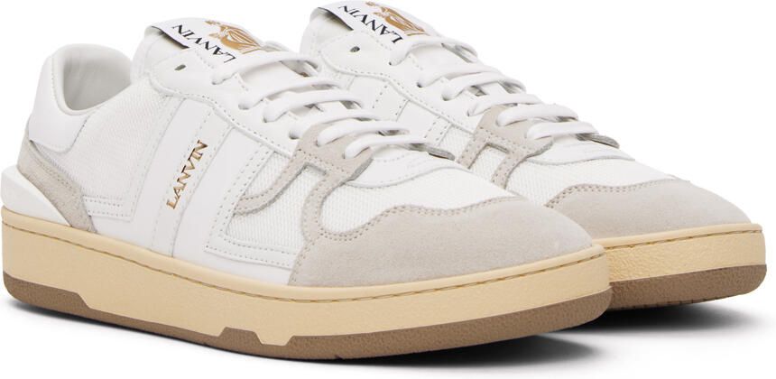 Lanvin White Clay Sneakers - Picture 3