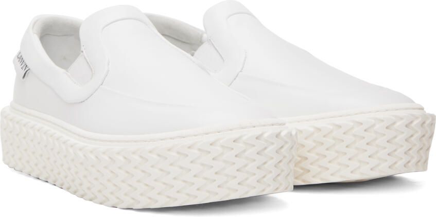 Lanvin White Curbies Slip-On Sneakers - Picture 2