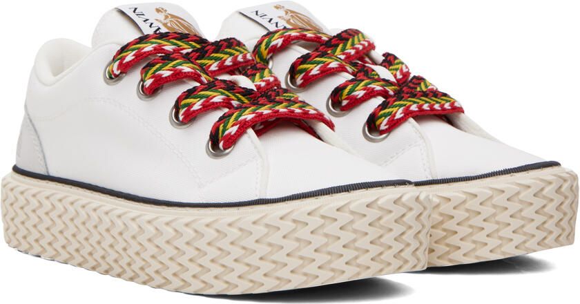 Lanvin White Curbies Sneakers - Picture 2