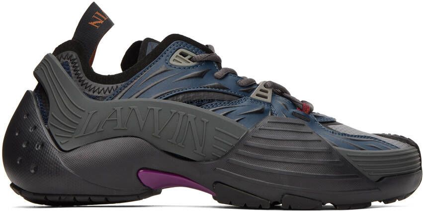 Lanvin Navy Flash-X Sneakers