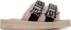 Lanvin Pink Suicoke Edition Slip-On Sandals