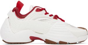 Lanvin SSENSE Exclusive Red & White Flash-X Sneakers