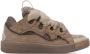 Lanvin Taupe Curb Sneakers - Thumbnail 1