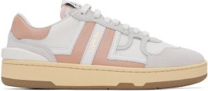 Lanvin White & Pink Clay Sneakers