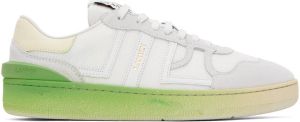 Lanvin White & Yellow Clay Sneakers