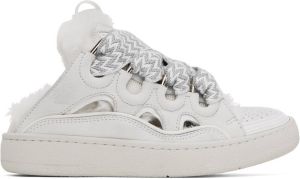 Lanvin White Curb Slip-On Sneakers