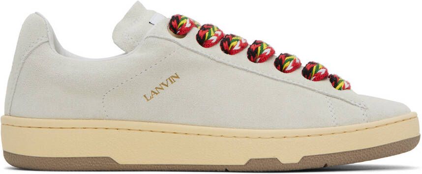 Lanvin White Lite Curb Sneakers