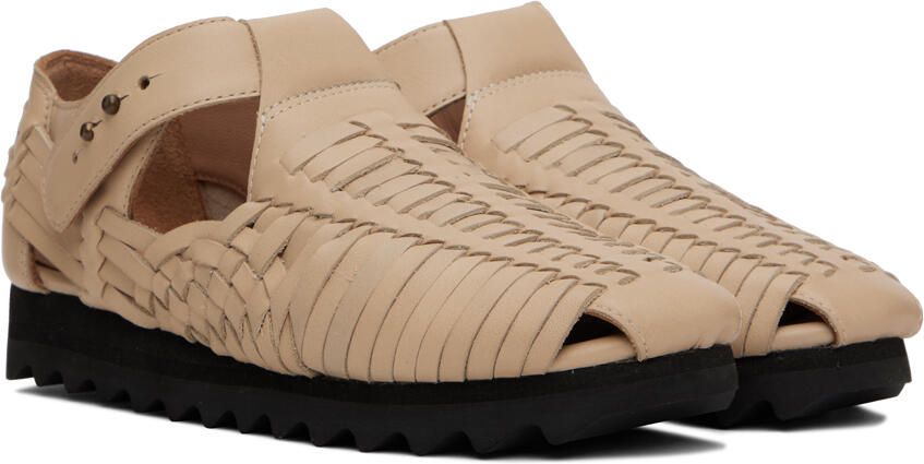 Lauren Manoogian Beige Mesa Sandals - Picture 2