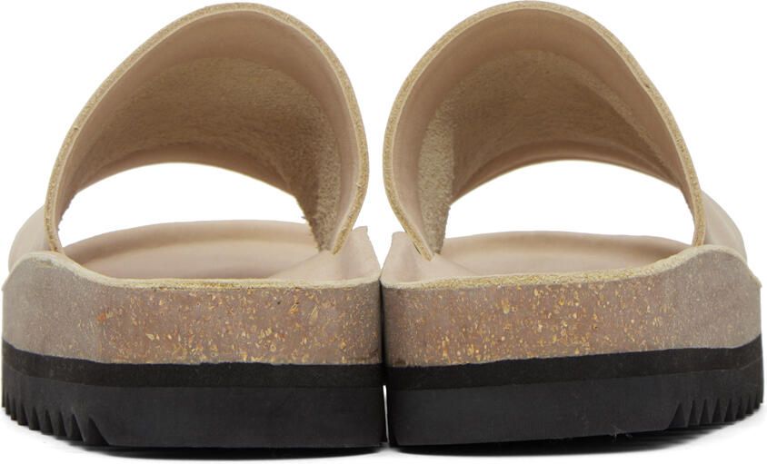 Lauren Manoogian Beige Raw Contour Slides